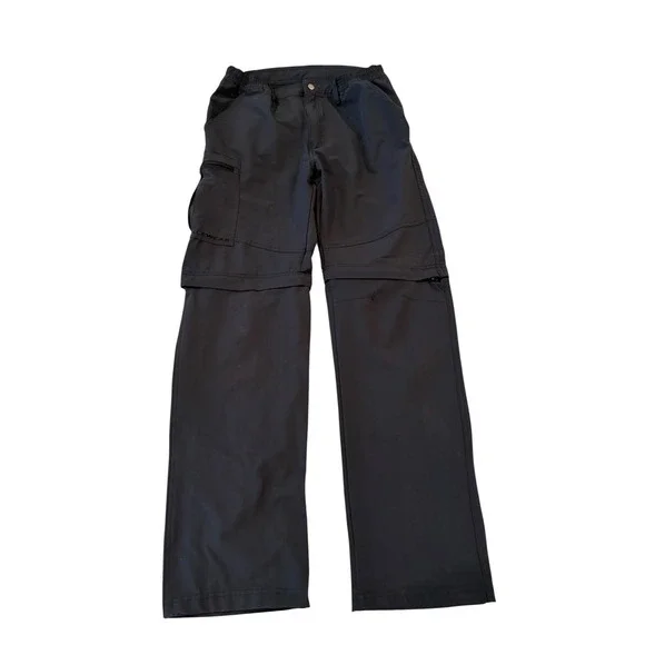 Icewear Iceland Mens Convertible Cargo Pants Zip Off Shorts Black Size Medium