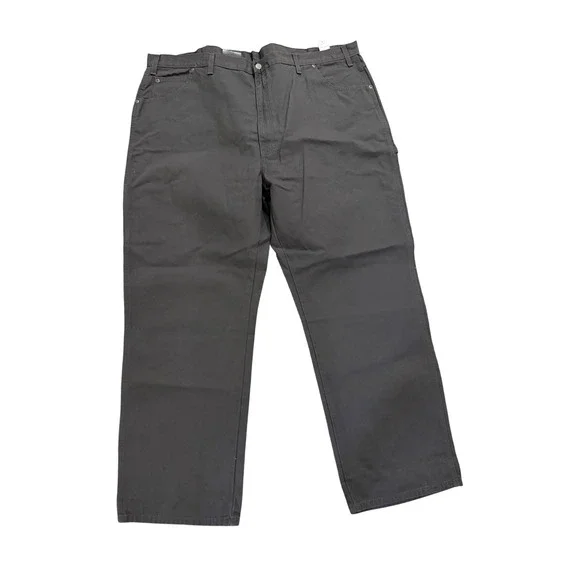Dickies Carpenter Jeans Mens 48x32 Gray NWT Relaxed Fit Duck Work Pants 1939RSL
