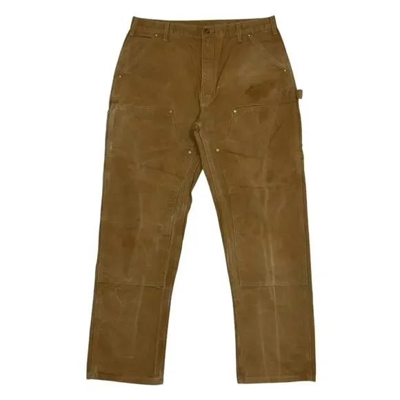 Carhartt brown double knee work wear carpenter pants