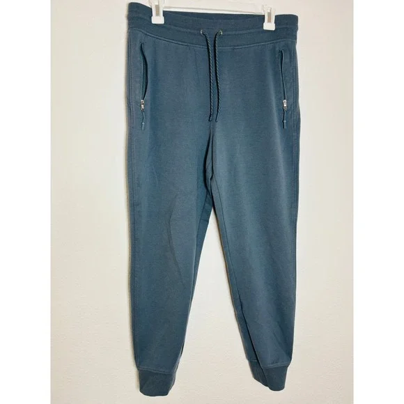 Old Navy Dynamic Fleece Joggers Mens Medium Teal Blue Breathable Sweatpants