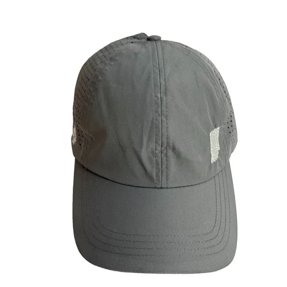 VIMHUE Hat Cap Strap Back Women's sz 57 Gray Mesh Ponytail adjustable Indiana