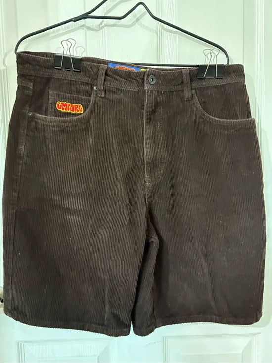 Empyre Dark Brown Corduroy Men’s Shorts