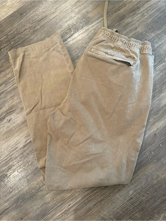 NWT Orvis Pull On Drawstring Khaki Ankle Pants Sz M Outdoor Casual Fishing