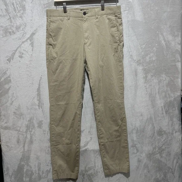 Theory Men's Pants Men's Size 32 Zaine SW_Slub Poplin Chino Beige