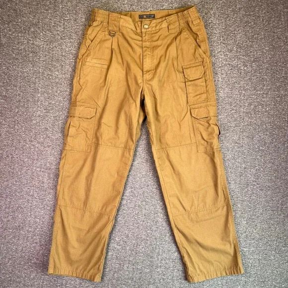 5.11 Tactical‎ Cargo Pants Mens 34x30 Brown Taclite Pro Ripstop Utility Workwear