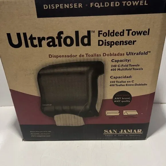 San Jamar︱ T1750TBK ︱Ultrafold ︱ Folded Towel Dispenser