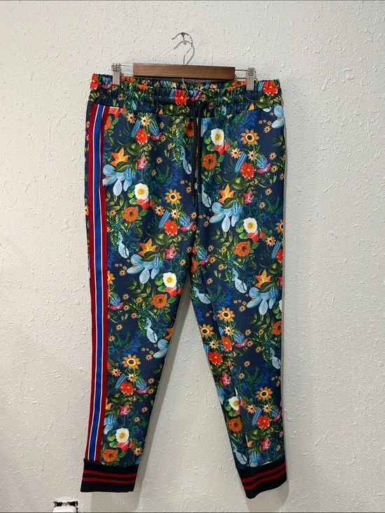 Rare Zara Floral‎ Men’s Joggers XL Comfy Gucci Style