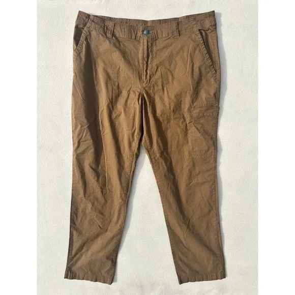 Columbia Mens Hiking Pants Brown Utility Cargo Straight‎ Leg Outdoor 38x28