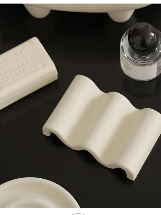 White Wave Soap Dish