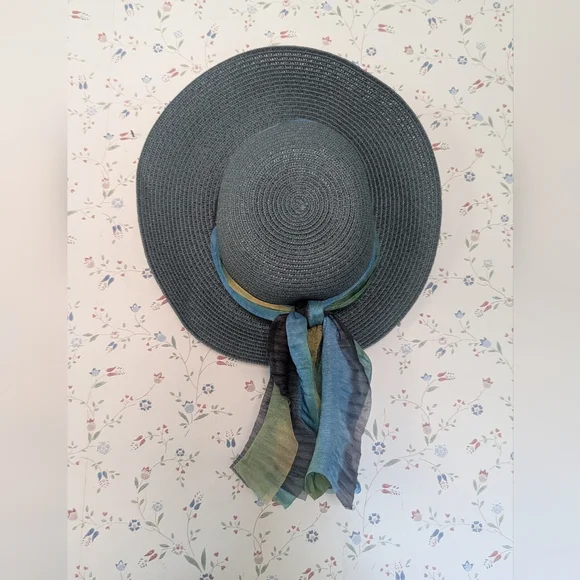 💙 Sun Hat Woven Rattan Summer Spring Resort Beach Break Vacation