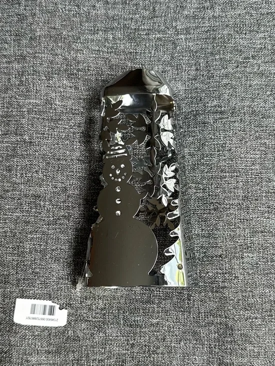 NWOT Bath & Body Works Silver Cleansing Gel Hand Soap Sleeve Snowman Winter