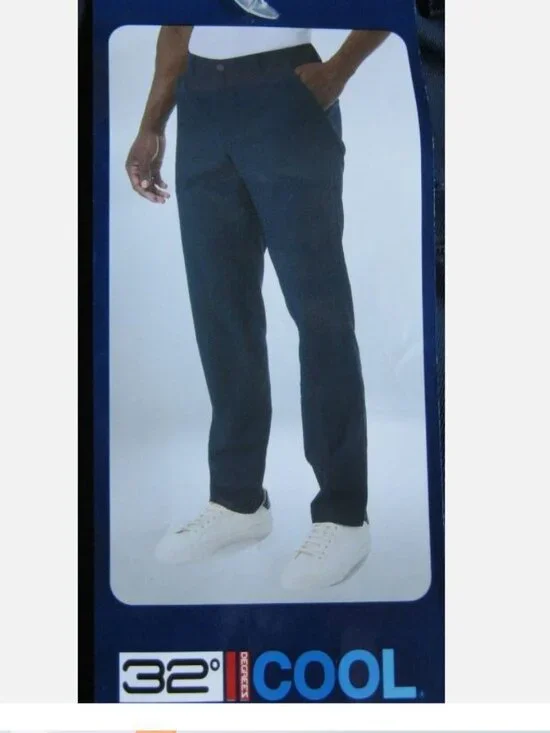 32 Degrees Cool Men soft touch Stretch Performance Pant blue 40x32, 40x30(38x30)