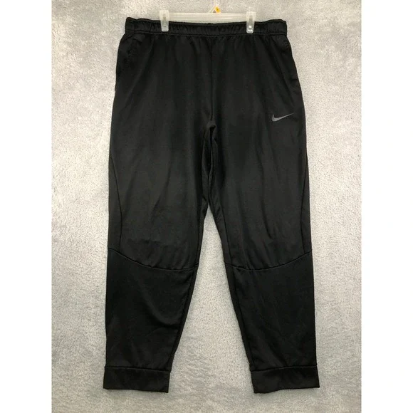 Nike Joggers Mens 4XLT (Tag 40x32) Black Dri-Fit  Fleece Lined Sweatpants