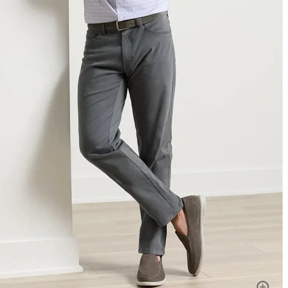 Peter Millar Crown Pants Iron Grey Size 36 New With Tags