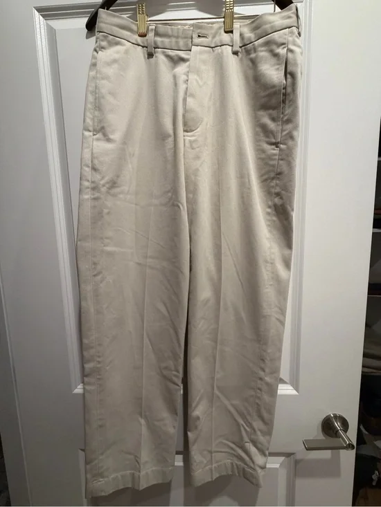 Brooks Brothers Advanced Chino Hudson Pants - Cream