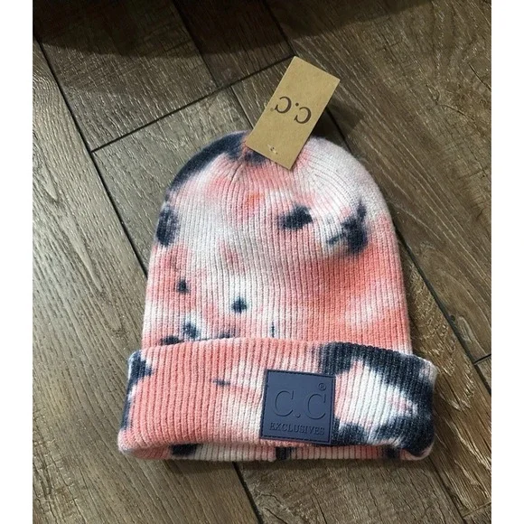 C.C Pastel Tie Dye Beanie‎ hat new With Tags