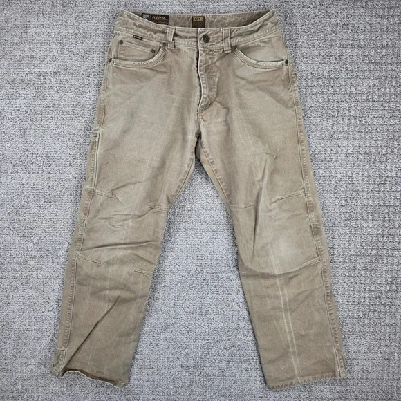 Kuhl Rydr Crag Series Mens 32x30 Khaki Tan Cotton Blend Work Hiking Pants