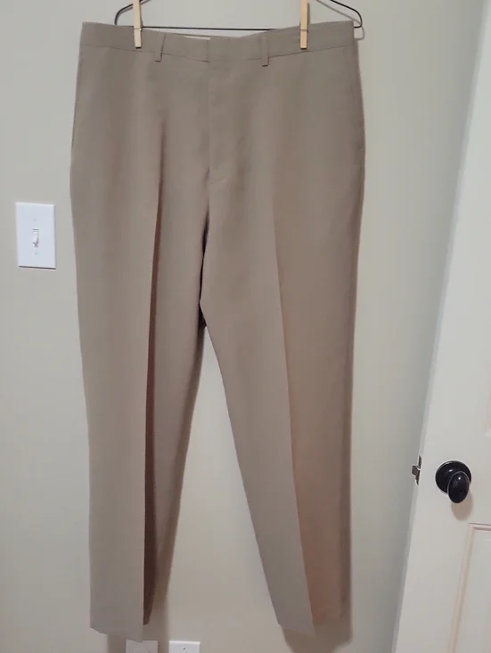 Haggar Men's Khaki Straight-Leg Chinos - Light Brown
