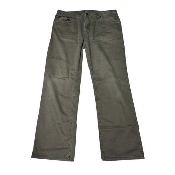 Prana Slim Fit Pants Men's 38x32 Gray‎ Chino Outdoor Adventure Bridger