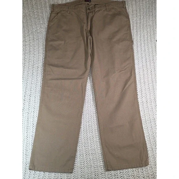 NWT Wolverine Hammerloop Carpenter Work Pants Men's 44x34 Beige Brown 100%cotton