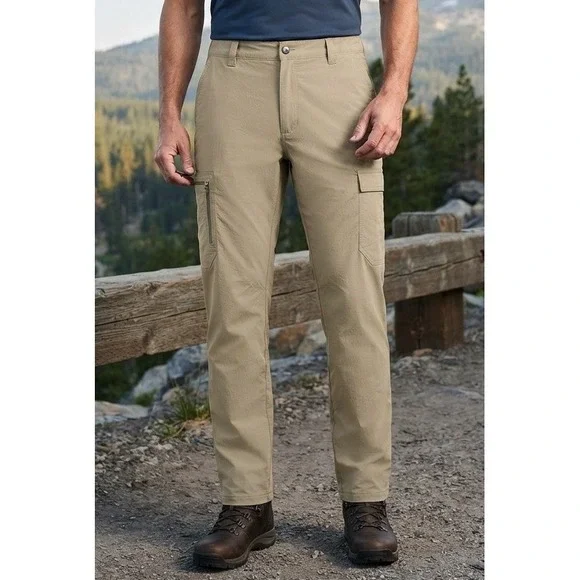 Orton Brothers Cargo Utility Pants Men's L Khaki Stretch VT-84036 30