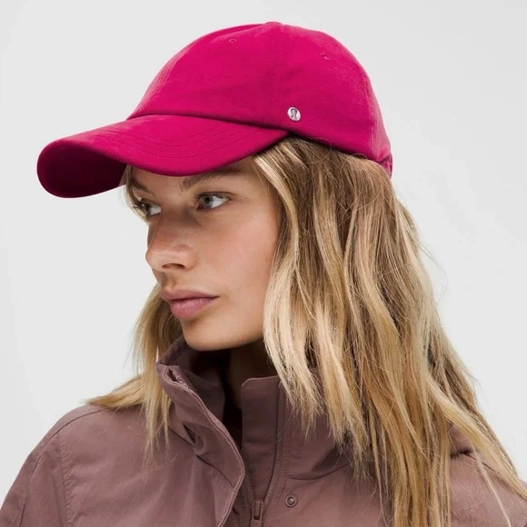 🆕 LULULEMON Classic Ball Cap *Velour NWT Size S/M Berry Rumble