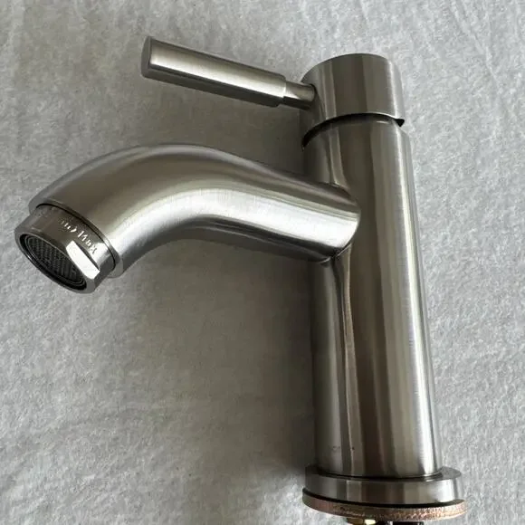 Handle Bath Faucet Seasons Westwind W/Quick Install Pop Up Brushed Nickel