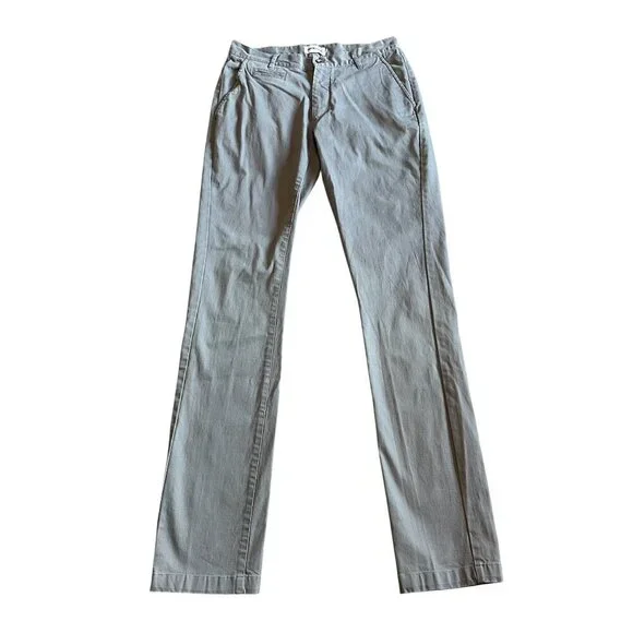 Taylor Stitch The Slim Chino Pants Grey Trousers Causal Office Size 30 Men's