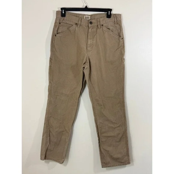C.E. Schmidt Workwear Carpenter Pants Men's 36x36 Tan Canvas Utility Workwear