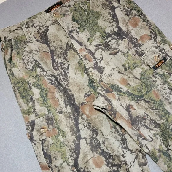 Yukon Gear Mens Natural Gear SCII Camo Cargo Hunting Pants Size L Adjustable