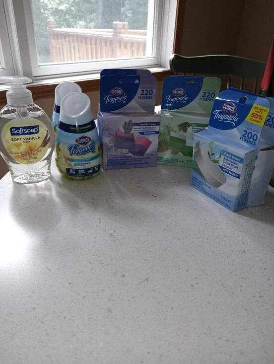 9pc Bathroom Bundle Clorox Fraganzia  Toilet Cleaning Tablets Bundle