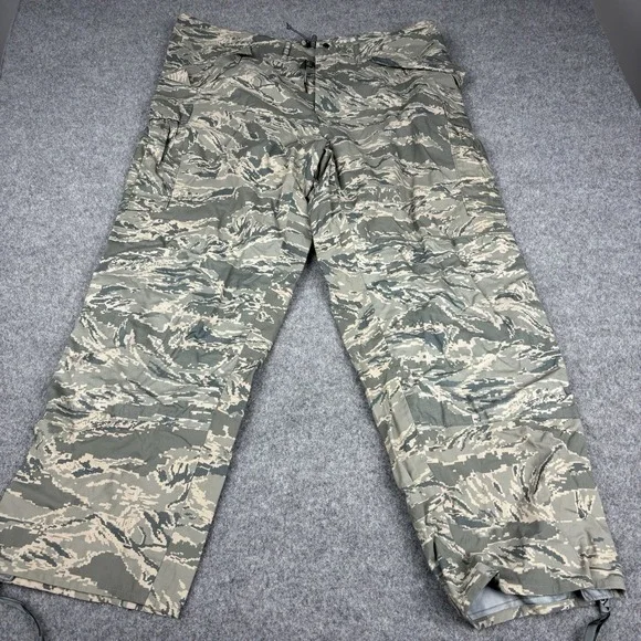 Us Air Force Pants Xl APECS Waterproof Tiger Stripe Camo 44x32 Military USAF EUC