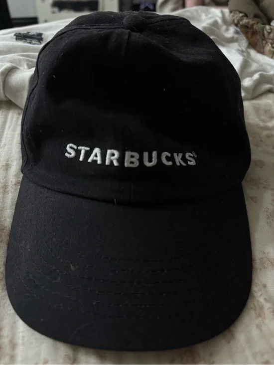 Starbucks Black Dad Hat with White Embroidered Logo