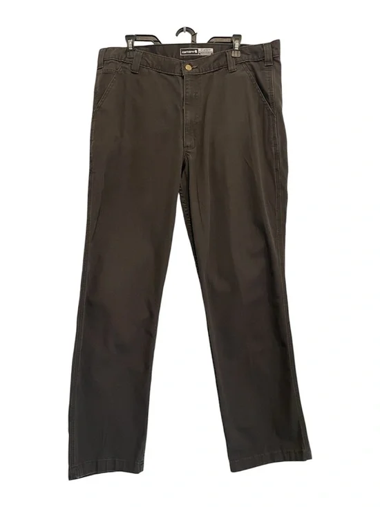 Carhartt Rugged Flex Relaxed Fit Canvas Work Pants in Dark Gray
