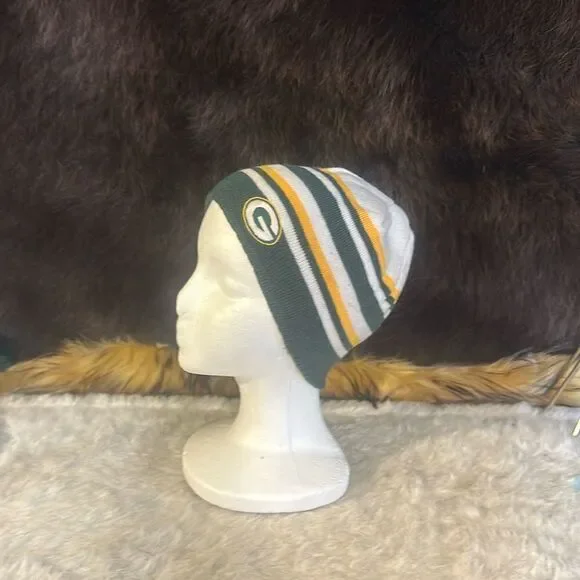 Green Bay Packers reversible beanie OS (2625)