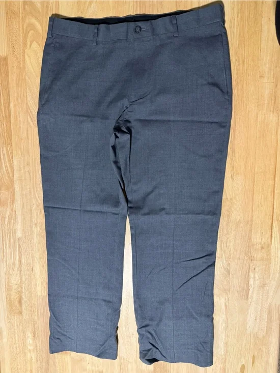 L.L. Bean Men’s Wool Dress Pants 36W Standard Fit Charcoal