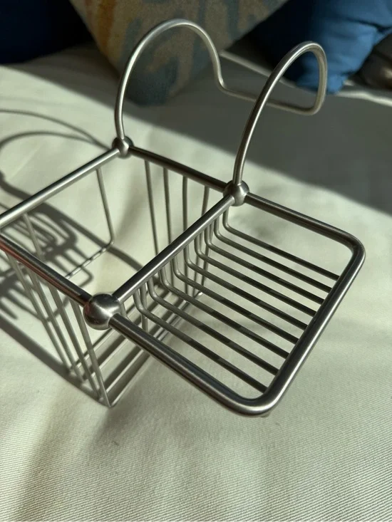 NEW Nottingham Brass Clawfoot Tub Rim Basket – Solid Brass, Brushed Nickel