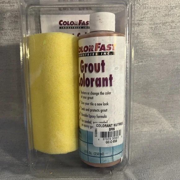 ColorFast Grout Colorant Kit Nutmeg Brown GC-C-050 includes Sponge & Brush