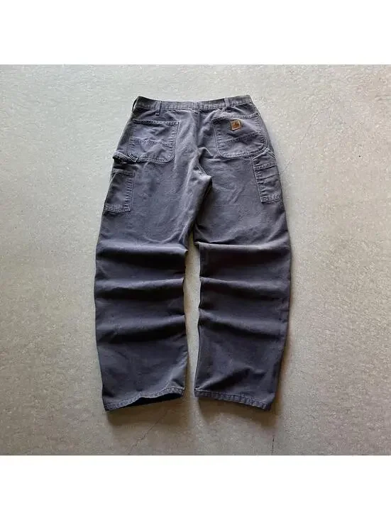 Grey Carhartt Dungaree Fit Carpenter Pants