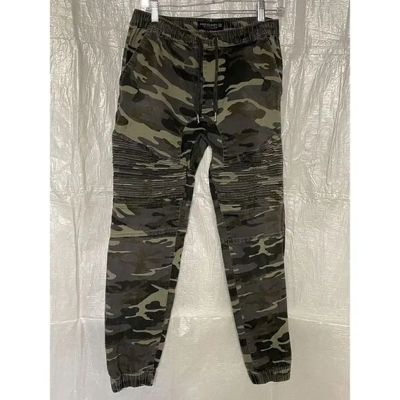 Free Planet Stretch Jogger‎ Camo Activewear Pants Drawstring Waist Size Small