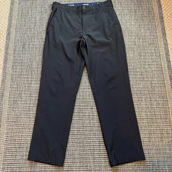 Izod Golf Black Pants Straight Leg