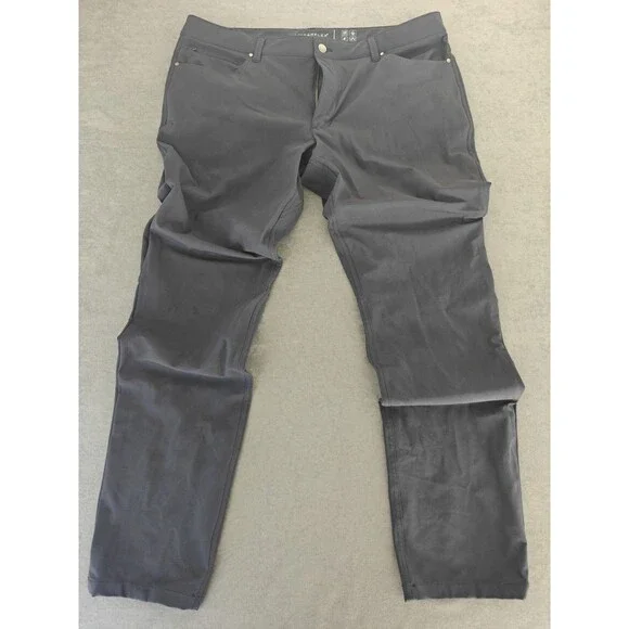 LinearFlex Men's Tech Pants 38x32 Dark Gray Stretch Performance Golf Travel