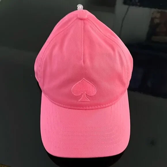 NWT Kate Spade logo baseball cap pink