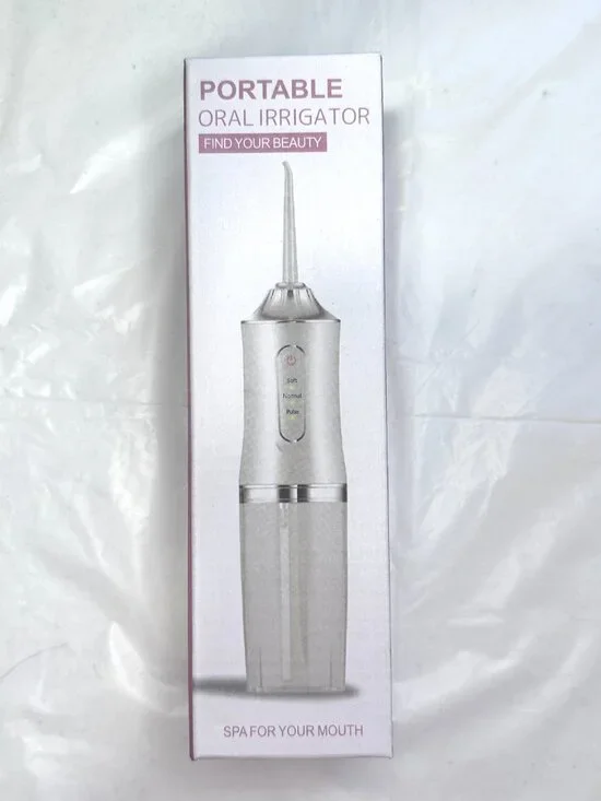Cordless Rechargeable Water Dental Flosser Oral Irrigator with 3 Modes & 4 Tips