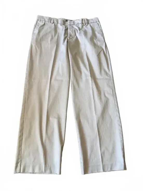 Dockers Men’s 38x30 Khaki Pants Flat Front Straight Leg Casual Beige Trousers