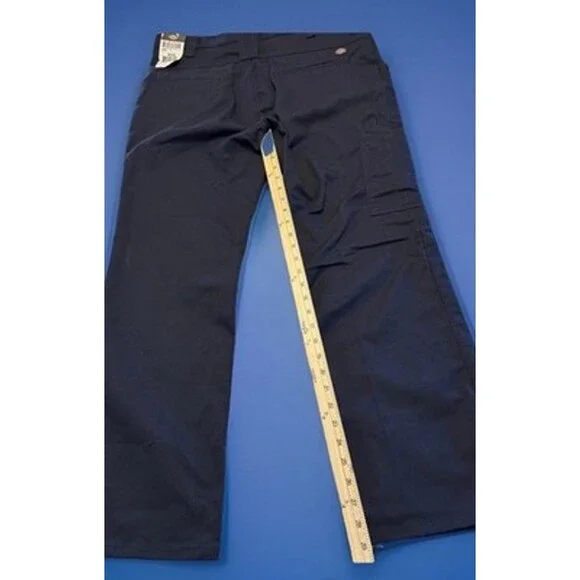 Dickies Mens Flex Regular Fit Straight Leg Work Cargo Pants Navy 36/30