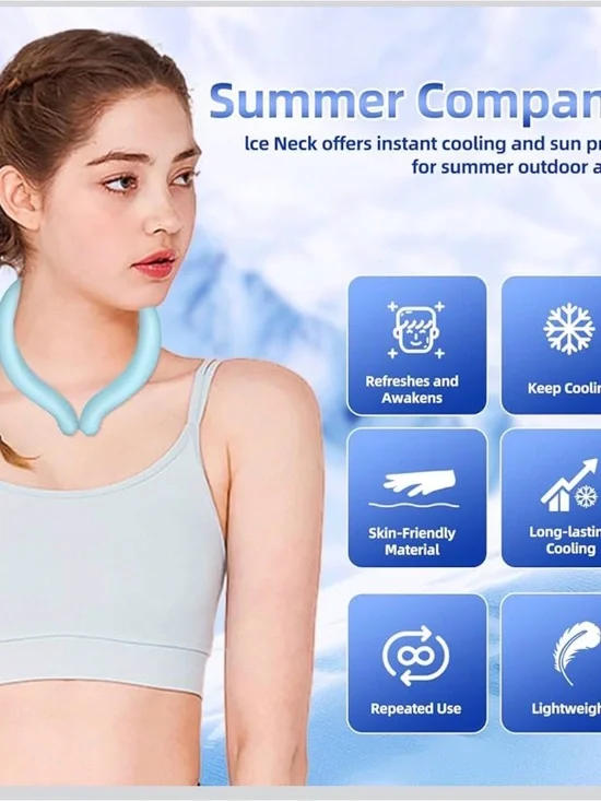 Cooling Neckband in Light Blue