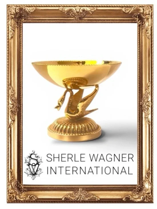 Sherle Wagner International Vintage Swan Gold-Plated Bowl/Soap Dish