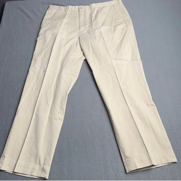 Polo Ralph Lauren Preston Pant Mens 40x30 Khaki Tan Cotton Chino Straight Leg