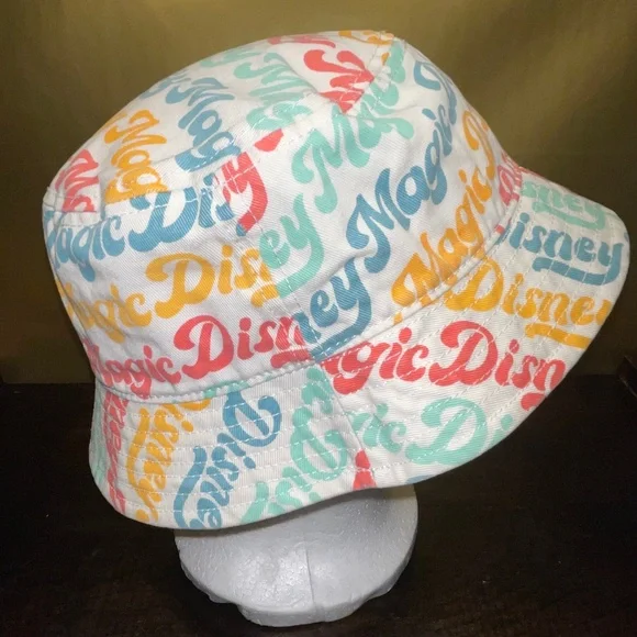 Disney Magic Bucket Hat Retro Throwback Style Disneyland Parks Cotton Hat‎ OSFM